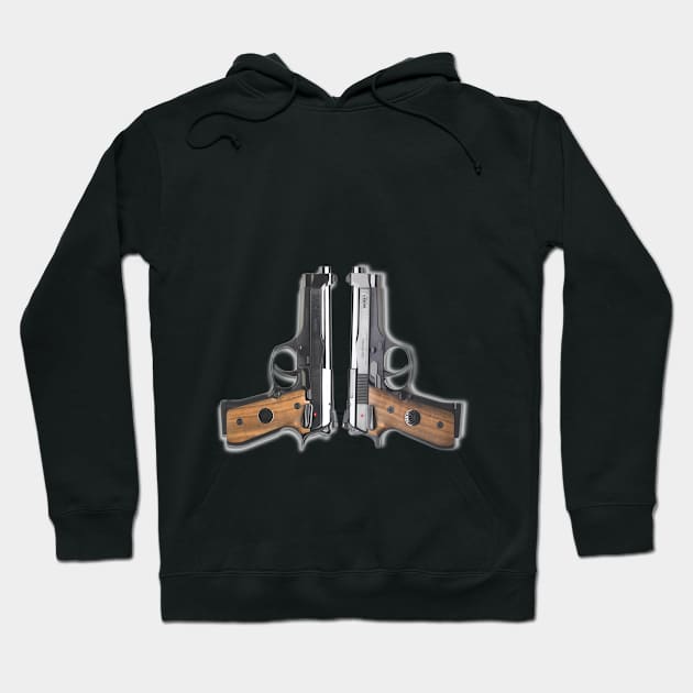 Weapons - Semiautomatic pistol - Beretta 92 FS Centennial - 131202 Hoodie by Semenov